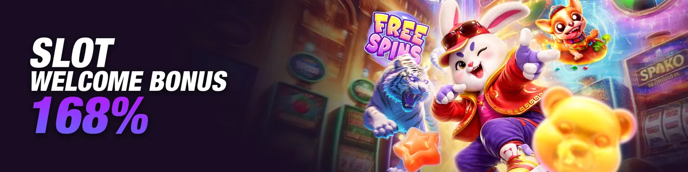 MCC888 168% slot welcome bonus promotion banner